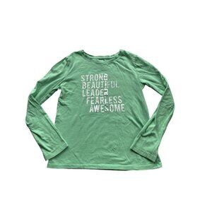 Gap “Girls” Strong Fearless Beautiful Graphic Tee Size 10
